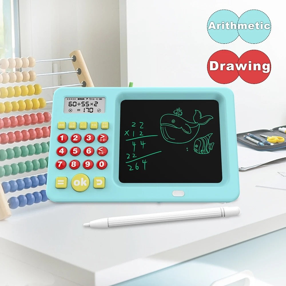 2-in-1 Kids LCD Writing & Calculator Pad